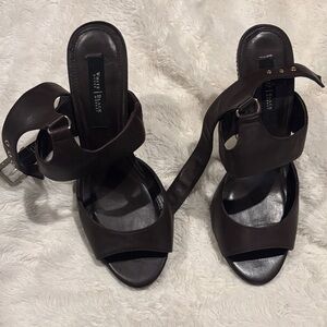 White House Black Market Dark Brown Heels